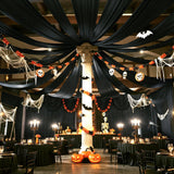 Party Village 60ftx40ft Black Ceiling Curtain for Wedding Parties