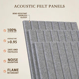 JBER Large Cork Board Alternative 72" x 48" - 24 Pack Self-Adhesive Felt Bulletin Board Tiles, Pin Board Vision Board for Walls, Office & Home Decor (Light Gray)
