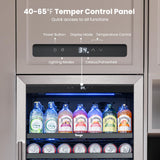 Yeego 24 Inch Beverage Refrigerator – 378 Cans Drink Fridge (Right-Hinged)