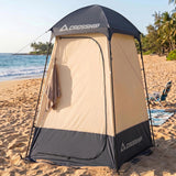 CROSSHIP Outdoor Privacy Tent - Camping Shower Tent - 84.6" H*60" W Privacy Shelter for Outdoor Bathroom, Changing Room & Fishing, UV Resistant, Waterproof & Portable Shower Bathroom for Hiking