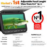 [FishPRO® 𝟐𝟎𝟐𝟔 New] [Adjustable Focus] NO.1 HD 1080P Underwater Fishing Camera 7'' IPS, w/DVR-32GB -10,000mAh, Ice Fishing Camera Underwater, Fish Finder for Boat Ice Lake Fish, USB-C/LED+IR/82FT