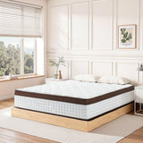 12 Inch Full Mattress, Medium Firm Hybrid Mattress Full with Zoned Pocket Springs & Memory Foam for Pressure Relief, Motion Isolation | Fiberglass-Free, CertiPUR-US Certified | 75"*54"