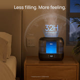 Dreo Smart Humidifiers for Bedroom, Top Fill 4L Supersized Humidifier Large Room with 28 dB, 36H Runtime, Touch/APP/Voice Control, Nightlight, Cool Mist Humidifiers for Baby, Plants, Indoor, Black