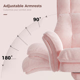 Big and Tall Office Chair, Flip Armrests for Pets & Cross Legged Sitting