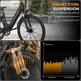Movcan V80 Electric Bike for Adults - 1000W Motor -28MPH -70 Mile Range