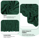 6 Pack Emerald Green Cheesecloth Table Runner 17x108 Inch 9FT Semi Sheer Boho Gauze Table Runners for Wedding Baby Shower Birthday Party Home Bridal Shower Event Decor