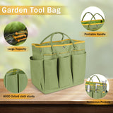 Garden Tool Set, WisaKey 9 Piece Stainless Steel Heavy Duty Green Gardening Tools with Non-Slip Ergonomic Handle