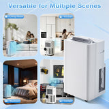 Aoxun 12000BTU Portable Air Conditioner with Heater, 5-in-1 Portable AC Unit with Cooling & Heating, Fan & Dehumidifier up to 520 sq.ft, 24H Timer, Remote Control and Window Kit Included, White