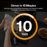 Typhur Sync 8QT AI Smart Air Fryer with Built-in Wireless Meat Thermometer, 9-in-1 XL Non Toxic Ceramic Airfryer, 450°F Max, Cooks 6lb Whole Chicken, Quiet & Dishwasher Safe, 120V