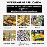 Sugar Cane Juicer Electric Sugarcane Press Vertical Sugar Cane Ginger Press Juicer Sugarcane Juice Extractor 3 Stainless Steel Rollers Juice Press Machine 300Kg/H with 2 Knives 110V HQHAOTWU