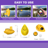 LUCKYLAKER Wireless Handheld Fish Finder Boat Portable Waterproof Depth Finder Display Transducer Kayak Fish Finders Sea Sonar Ice Fishing