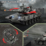 Supdex 1/24 RC Tank, Remote Control Chinese 99 Army Model Tank with Sound Effects, Lights and Smoke, 2.4G Military Model Toy for Kids, Perfect Birthday for Boys 6+ Years Old