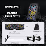 Haiponfph Push Up Board Fitness, 9 in 1 Strength Training Equipment,Home Gym System,Multi-Functional Push up Stands System Fitness Floor Chest Exercise,Training Arm Men & Women Weights Haiponfph