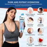 LevelUpWay Hydrogen Water Bottle - Advanced SPE/PEM Technology, Premium Borosilicate Glass, Made for Daily Hydration