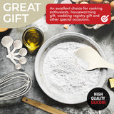 50 PCS Silicone Kitchen Utensils Set Complete Kitchen Set - 800°F Heat Resistant Non-Stick Premium Silicone Cooking Utensils W Wooden Handles Kaluns