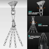 Odoland Punching Bag Set for Adults, 4FT PU Heavy Boxing Bag with 12OZ Boxing Gloves, Hand Wraps, Hanging Chains for MMA Karate Kickboxing Martial Art Home Gym Trainging - Unfilled Odoland