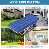 NESDCC 2 Pack Camping Cot with Mattress Comfortable Cot Bed Folding Cot Heavy Duty Cots for Sleeping with Carry Bag for Adults Kids Guest Bed Outdoor Indoor Home