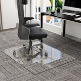 Office Chair Mat for Carpet - 36" x 46" Tempered Glass Floor Mat - for Office Chair on Carpet GLSLAND