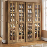 Tribesigns Tall Shoe Cabinet with Doors, 8-Tier Shoe Storage with Adjustable Shelves, Modern Shoe Organizer Shoe Rack Cabinet for Entryway, Hallway, Closet, Living Room, Rustic Brown