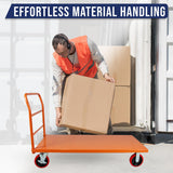 Platform Cart Industrial Dolly Cart 3300LB Heavy Duty 48” x 24” Platform Hand Truck Push Cart Super Heavy Duty