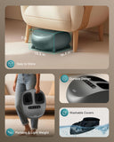 Snailax Foot Massager with Heat and Compression, Shiatsu Foot Massager for Neuropathy and Plantar Fasciitis, Deep Kneading, Rolling, Remote Control, Fits up to Size 14