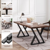 Modern Simple Design Executive Real Wood Computer Desk for Home Office, Bedroom & Living Room