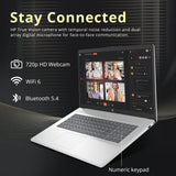 HP 17.3" HD+ Touchscreen Laptop, AMD Ryzen 5 7430U, 16GB RAM, 2TB Storage (1TB SSD+1TB Docking Station Set), AMD Radeon Graphics, Num Keypad, Wi-Fi 6, HD Camera, Windows 11 Pro, Silver