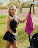 Playing It Forward Magnetic Golf Towel for Golf Bags with Clip for Men & Women, Waffle Weave Microfiber Towel, Set of 2