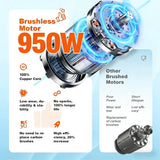 950W Brushless Motor Electric Meat and Bone Saw, with（2600mAh Battery 4 Upgraded Blades）Handheld Butchering Tool - Home Butcher Saw Kit with 1 toolbox