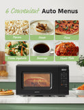 COMFEE CMO-C20M1WB Countertop Microwave Oven with 11 power levels, Fast Multi-stage Cooking, Turntable Reset Function, Speedy Cooking, Weight/Time Defrost, Memory function, Children Lock, 700W