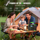 GRECELL Portable Power Station 330W (Peak 600W), GRECELL 288Wh Solar Generator with 60W USB-C PD, 5W Wireless 110V Pure Sine Wave AC Outlet, Lightweight Backup Battery for Camping, Travel, RVs