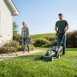 STEELITE 13 inch Cordless Lawn Mower and Leaf Blower Combo, 21V Brushless Electric Yard Tool Kit with 4.0Ah & 2.0Ah Batteries & Charger, Mulching/Bagging Push Mower & Cordless Blower for Small Yard