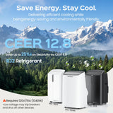 TECXERLLON 16000 BTU Portable Air Conditioner with App Control, Cools Rooms up to 850 Sq. Ft., 4-in-1 Smart Portable AC Unit with Dehumidifier, Fan & Sleep Mode for Bedroom Office Apartment