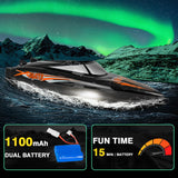 Cheerwing Skater RC Boat, Self-Righting Remote Control Boat 25km/h High Speed Racing Boats Toys for Pools & Lakes, 2 Batteries