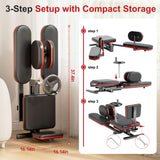 TDH Leg Stretcher, 220LBS Stretcher Machine,200° Adjustable Split Machine for Ballet, Dance,Yoga, Flexibility Stretching Equipment to Relieving Leg Muscl,Exercise for Everyone(Red)