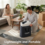 YENING Full Size Air Mattress with Built in Pump Raised Double Blow up Bed Inflatable Camping Airbed Electric 18 Inch Tall
