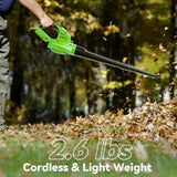 Leaf Blower Cordless with 4.0Ah Battery and Charger, 135MPH 170CFM High Speed Leaf Blower with 2 Tube, 20V Electric Leaf Cleaner