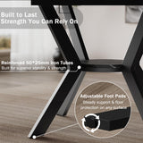 MECHYIN 42"-58" Extendable Round Dining Table for 4-6
