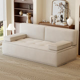 NessCarsti 79”Compact Sofa - Modern Fabric Dual-Seat Convertible Sofa Bed