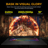 18 HX AI 18" 240Hz Gaming Laptop, Intel Ultra 9 275HX, NVIDIA RTX 5070 8GB GDDR7