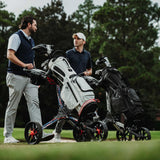 Bag Boy Nitron 3 Wheel Golf Push Cart, Easy 1 Step Open and Fold, Scorecard Console, Beverage Holder Bag Boy