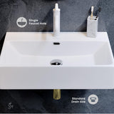 Claire 24” Rectangle Wall-Mount Bathroom Sink