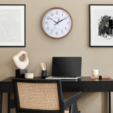 La Crosse Technology Atomic Analog Wall Clock, Wood, 12.80" (404-50447)