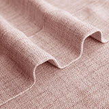 Macochico Extra Wide Pinch Pleated Linen Curtains for Sliding Door Patio Doors with Tieback, Natural Living Room Bedroom Curtain Privacy But Let Light in, 120”Wx96”L, Coral, 1 Panel