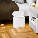 Pack 3.17 Gallon Slim Bathroom Trash Can with Lid and Dog Proof Garbage Can and Wastebasket
