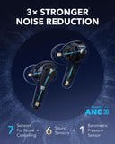 Noise Cancelling Wireless Earbuds, 7-Sensor and Real-Time Adaptive Noise Cancelling Soundcore