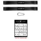 Eclipse Fitness Battle Rope Anchor Strap Kit | Heavy Duty Reinforced Nylon | Easy and Fast Setup | Stops Rope Damage | Stainless Steel Carabiner | Includes Exercise Guide Eclipse Fitness