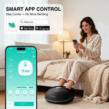 Medcursor Foot Massager with Heat - 2026 Upgraded Shiatsu Deep Kneading Machine, Multi Air Compression Intensity, Smart APP Mobile Remote Control, Feet Massage for Home and Office Use