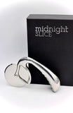 Pizza Cutter Wheel by Midnight Slice - Stainless Steel Food Slicer for Pizzas and more with Ergonomic Handle and Sharp Cutting Surface for Clean Cuts