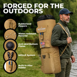 Tough Outfitters Fishing Rod Case - Fishing Pole Case for Travel & Storage - Pole Carrier Bag with Adjustable Shoulder Strap